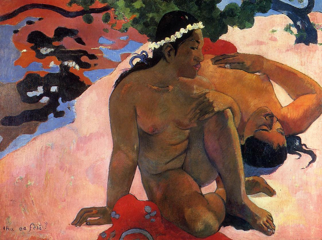 What! Are You Jealous - Paul Gauguin Painting